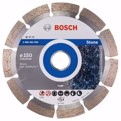 Disque à tronçonner diamanté Bosch PROFESSIONAL FOR STONE; 150 mm