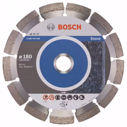 Disque à tronçonner diamanté Bosch PROFESSIONAL FOR STONE; 180 mm