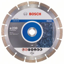 Disque à tronçonner diamanté Bosch PROFESSIONAL FOR STONE; 230 mm