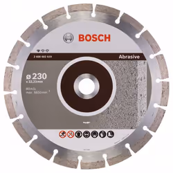 Disque à tronçonner diamanté Bosch PROFESSIONAL FOR ABRASIVE; 230 mm