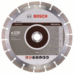 Disque à tronçonner diamanté Bosch PROFESSIONAL FOR ABRASIVE; 230 mm