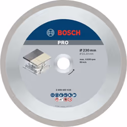Disque diamanté Best for Ceramic pour des coupes rapides dans le carrelage lors de travaux d'installation. Le bord de coupe c ...