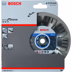 Lame de coupe diamantée PRO Stone, 115 x 22,23 x 2,2 mm Dure jusqu’à 1,5 fois plus longtemps qu’une lame de coupe universelle ...