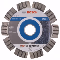 Disque à tronçonner diamanté Bosch BEST FOR STONE; 125 mm