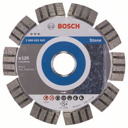 Disque à tronçonner diamanté Bosch BEST FOR STONE; 125 mm