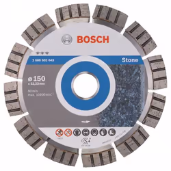 Disque à tronçonner diamanté Bosch BEST FOR STONE; 150 mm