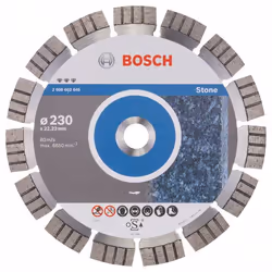 Disque à tronçonner diamanté Bosch BEST FOR STONE; 230 mm
