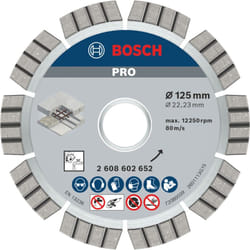Bosch - Disque à tronçonner diamanté pro Concrete 125 x 22,23 mm - 2608602652