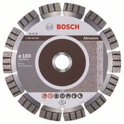 Disque à tronçonner diamanté Bosch BEST FOR ABRASIVE; 180 mm