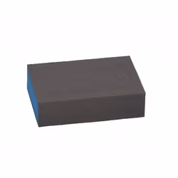 Bosch Bloc standard abrasif, Best for Flat and Edge, Patin de ponçage, Grain fin, mousse, Bleu, Gris, 69 mm, 97 mm