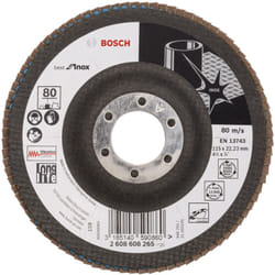 Bosch - Disque à lamelles Best for Inox 115 22,23 80 anguleux Plateau en fibre de verre - 2608608265
