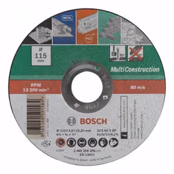 Disque abrasif Bosch 2609256307; 125x22,23 mm