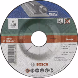 Bosch 2609256311, Disque de coupe, Métal, Toutes marques, 2,22 cm, 12,5 cm, Multicolore