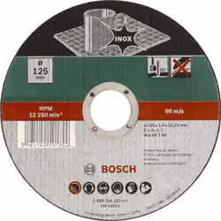 Bosch 2609256320, Disque de coupe, Acier inoxydable, Toutes marques, 2,22 cm, 11,5 cm, Multicolore