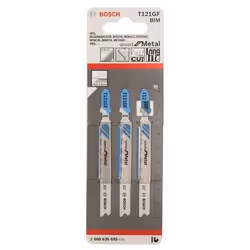 Bosch 2 608 636 695 Lame de scie sauteuse, à chantourner et sabre Lames de scie sauteuse Bimétal 3 pièce(s)