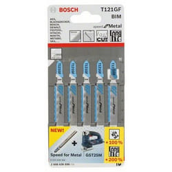 Bosch 2 608 636 696 Lame de scie sauteuse, à chantourner et sabre Lames de scie sauteuse Bimétal 5 pièce(s)