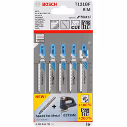 Lames pour scie sauteuse Bosch T 121 BF Speed for Metal; 5 unités - Vue supplémentaire 4