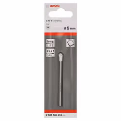 Bosch CYL-9, Perceuse, 5 mm, 70 mm, Carrelage mural en céramique doux, Carrelage doux, Carrelage mural doux, Verre non durci, ...