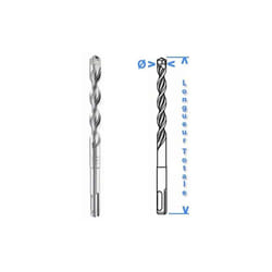 Bosch - Foret X5L pour marteau perforateur SDS-Plus - 10 mm - x 1 - 315 mm - 250 mm