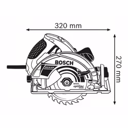 Bosch 0 601 668 900 scie circulaire portative 19 cm 5000 tr/min 1800 W