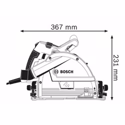 Bosch 0 601 675 000 scie circulaire portative 16,5 cm 6250 tr/min 1400 W