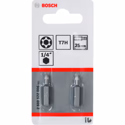 Embout® de tournevis Torx de sécurité T7H, utilisation universelle extra dure - Cet embout de tournevis extra dur est un exce ...