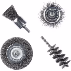 Informations techniques Contenu: 1 set 4pcs Jeu de brosses métalliques, 4 pièces Set de brosses métalliques 4pcs Jeu de bross ...