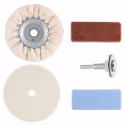 Informations techniques Contenu: 1 set Set de polissage Set d'accessoires de polissage pour perceuses. Pâte à polir bleue (lu ...