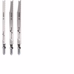 Bosch 2609256A12, Lames de scie sauteuse, Bois, 3 pièce(s), Ampoule