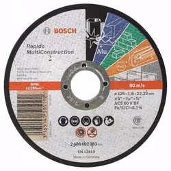Disque abrasif Bosch Multi Construction Rapido 2608602767; 230x22,23 mm