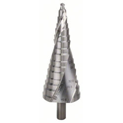 Bosch - Accessories 2608587427 hss Foret étagé 6 - 38.5 mm, 6 - 40.5 mm, M10 - M40 Longueur totale 125.5 mm tige à 3 surfaces 1 pc(s) W01602