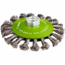 Brosse conique Heavy for Inox pour une finition de surface particulièrement grossière La brosse conique est équipée d'un fil ...