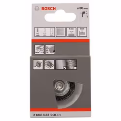 Bosch 2 608 622 110 Roue de fil et brosse en fil d'acier Roue à rayons 3 cm