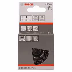 Bosch 2 608 622 117 Roue de fil et brosse en fil d'acier Brosse coupe 5 cm