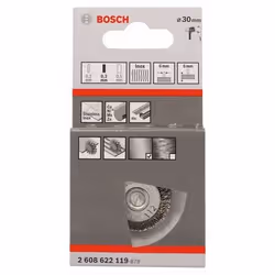 Bosch 2 608 622 119 Roue de fil et brosse en fil d'acier Roue à rayons 3 cm