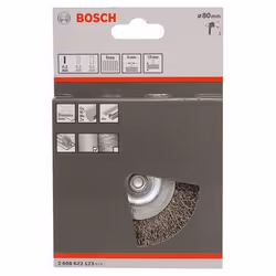 Bosch 2 608 622 123 Roue de fil et brosse en fil d'acier Roue à rayons 8 cm