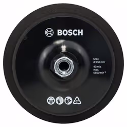 Plaque de support Bosch; 150 mm pour meuleuse d'angle