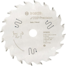 Bosch - Lame de scie circulaire Top Precision Best for Wood 165 x 20 x 1,8 mm, 20 - 2608642385