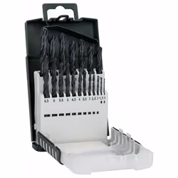 Bosch HSS-R, Perceuse, Mèche de perçage au diamant, Métal, Tige cylindrique, 1 - 10 mm, Noir