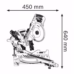 Bosch Scie à onglets radiale GCM 8 SDE Professional