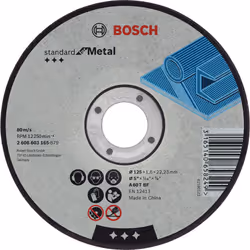 Bosch Disques à tronçonner Standard for Metal, 2,5 mm, Bosch