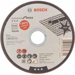 Disque abrasif Bosch Rapido; WA 60 T BF; 125x1,0 mm