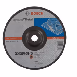 Bosch Disques à tronçonner Standard for Metal, Disque de meulage, Métal, Rond, 2,22 cm, 23 cm, 6 mm