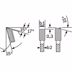 Lame de scie Bosch SPEEDLINE WOOD; 165x1,7x20,0 mm; Z12; 15° - Vue supplémentaire 4