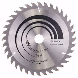 Lame de scie Bosch; 165x1,7x20,0 mm; Z36; 15°