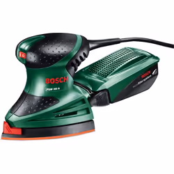 Bosch PSM 160 A, Ponceuse multi usages, Velcro, Noir, Vert, Rouge, 24000 OPM, Secteur, 1,5 kg