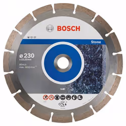 Disque à tronçonner diamanté Bosch Standard for Stone 2608603238; 230x22,23 mm; 10 unités