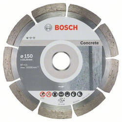 Disque à tronçonner diamanté Bosch Standard for Concrete 2608603241; 150x22,23 mm; 10 unités