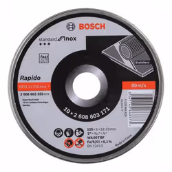 Disque abrasif Bosch Rapido 125x1 mm; 10 unités