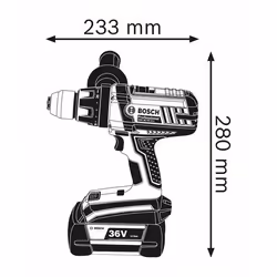 Bosch Perceuse-visseuse sans fil GSR 36 VE-2-LI Professional